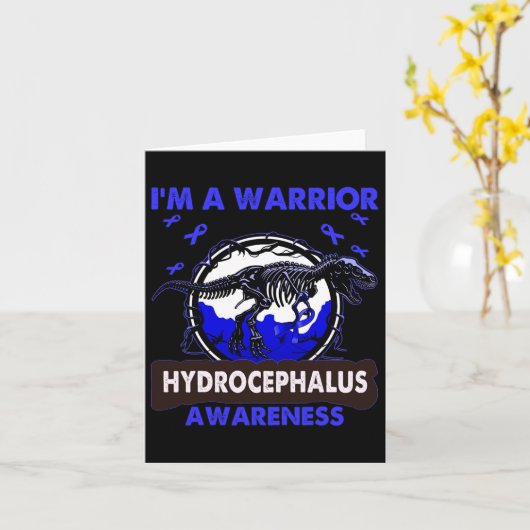 Ich bin ein Warrior-Hydrocephalus-Bewusstsein Karte (Gelbe Blume)