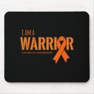 Ich bin ein Warrior Leukämie Krebs Bewusstsein Mousepad