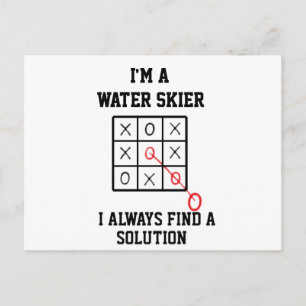 Ich bin ein Wasserskifahrer, ich finde immer eine  Postkarte