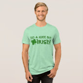 Ich bin ein Wee Bit irisch, Teil-irisch Tri-Blend Shirt (Vorderseite voll)