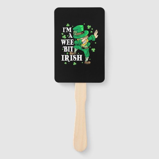 Ich bin ein Wee Bit Irish St Patrick's Day Liebhab Fächer (Vorderseite)