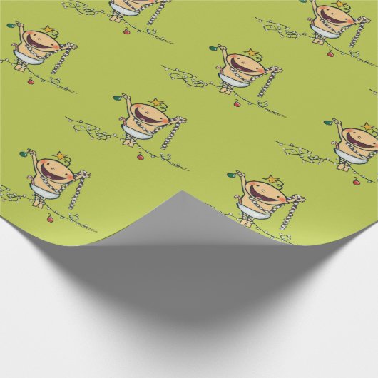 Ich bin ein Weihnachtsbaum! Geschenkpapier (Ecke)