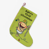 Ich bin ein Weihnachtsbaum! Kleiner Weihnachtsstrumpf (Vorderansicht (hängend))