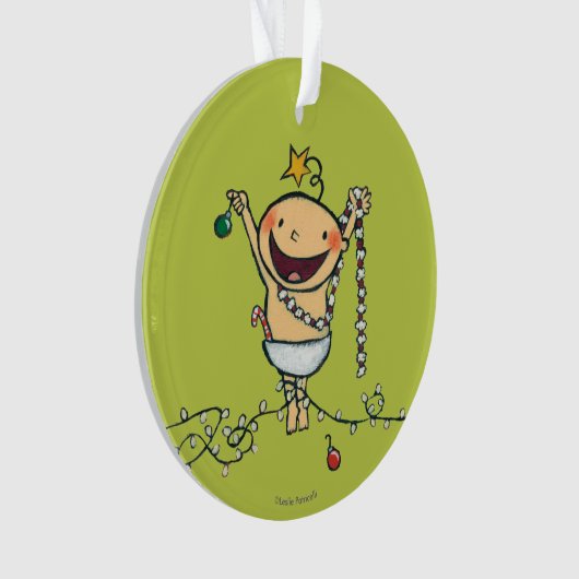 Ich bin ein Weihnachtsbaum! Ornament (Vorderseite)