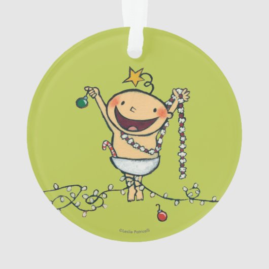 Ich bin ein Weihnachtsbaum! Ornament (Rückseite)