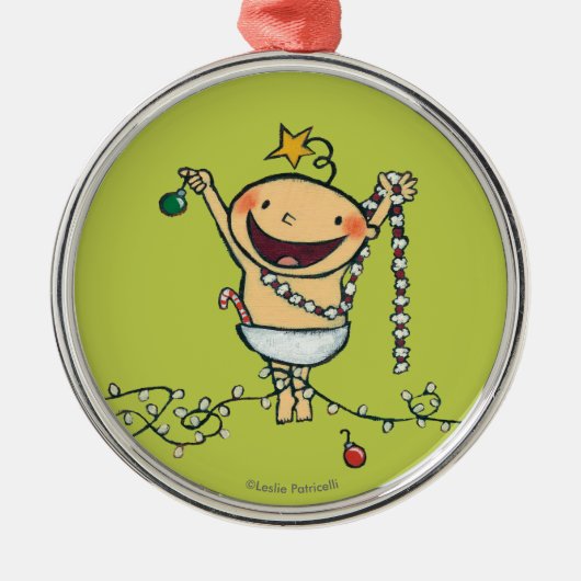 Ich bin ein Weihnachtsbaum! Ornament Aus Metall (Vorne)