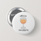 Ich bin ein Weißer Button (Vorne & Hinten)