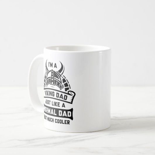Ich bin ein Wikinger-Vater Kaffeetasse (Vorderseite Links)