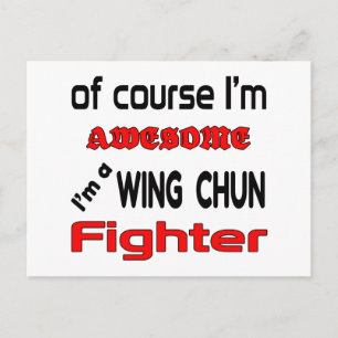 Ich bin ein Wing Chun Fighter Postkarte