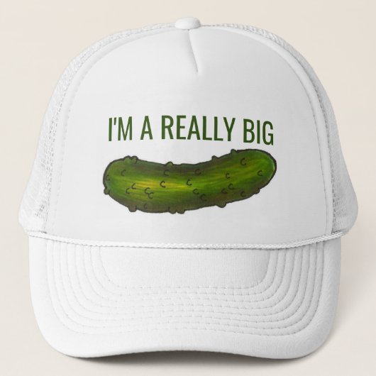 Ich bin ein wirklich großer Teufel (Deal) Pickle F Truckerkappe (Vorderseite)