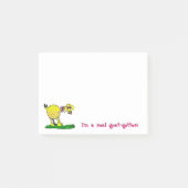 Ich bin ein wirklicher Ziege-Empfänger klebrige Post-it Klebezettel (Vorderseite)