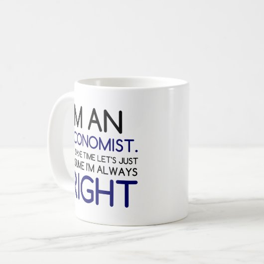 ICH BIN EIN WIRTSCHAFTSTEIN KAFFEETASSE (Vorderseite Links)