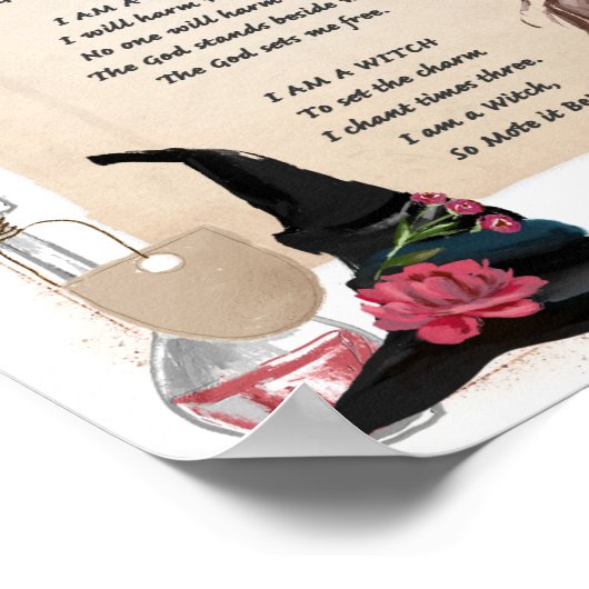 ICH BIN EIN WITCH CHANT Poster (Ecke)