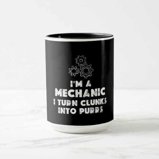 Ich bin ein witziges Mechaniker Tasse (Zentrum)