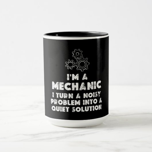 Ich bin ein witziges Mechaniker Tasse (Zentrum)