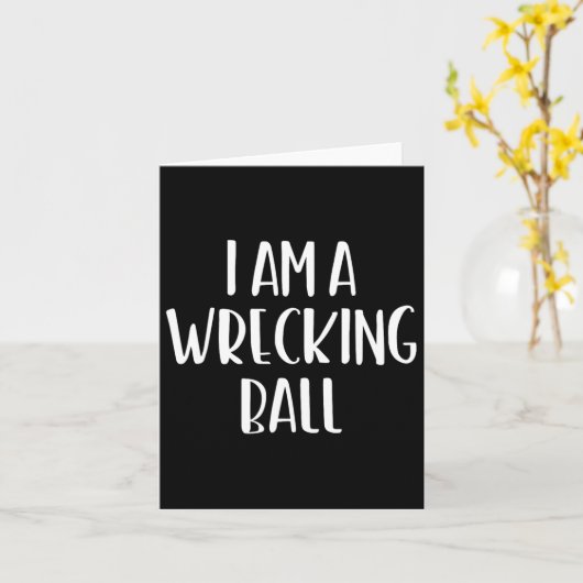 Ich bin ein Wracking Ll Halloween Ich bin einfach Karte (Gelbe Blume)