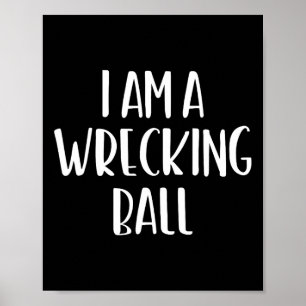 Ich bin ein Wracking Ll Halloween Ich bin einfach Poster