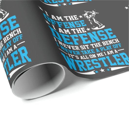 Ich bin ein Wrestler-Wrestling-Kampfmeister Geschenkpapier (Rolleneckpunkt)