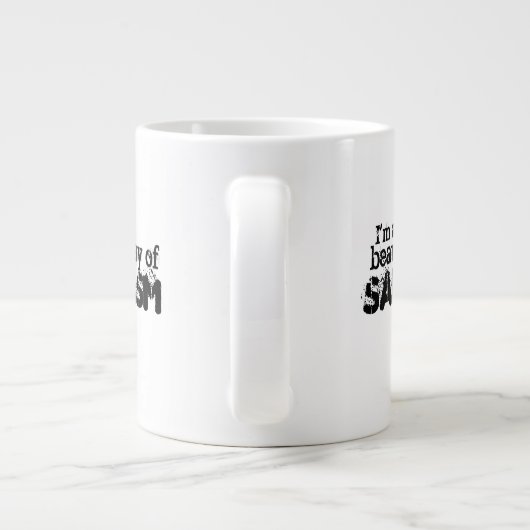 Ich bin ein wunderschöner Sarasmus-Ray Jumbo-Tasse (Rückseite)