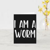 Ich bin ein WurmHalloween, ich bin ein einfaches K Karte (Gelbe Blume)