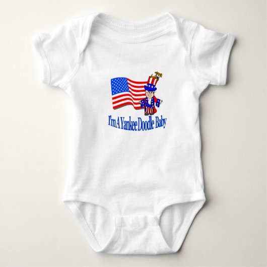 Ich bin ein Yankee-Gekritzel-Baby! Baby Strampler (Vorderseite)