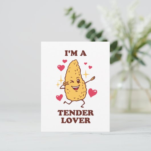 Ich bin ein zender Lover Postkarte (Stehend Vorderseite)