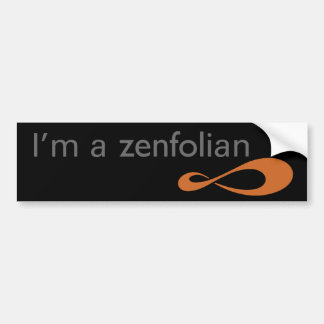 Ich bin ein Zenfolian Autoaufkleber