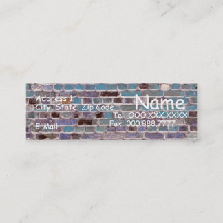 Ich bin ein Ziegelstein-Haus ...... Mini Visitenkarte