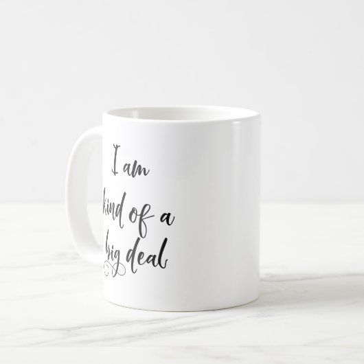 Ich bin ein ziemlich großes, lustiges Büro. Kaffeetasse (Vorderseite Links)