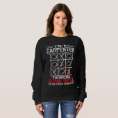 Ich bin ein Zimmermann, der außerhalb der Box denk Sweatshirt (Vorne ganz)
