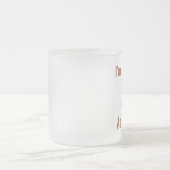 Ich bin ein Zittern und liebe es, Text in Braun Ze Mattglastasse (Mittel)