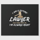 Ich bin ein zukünftiger Anwalt Geschenkpapier (Flach)