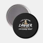 Ich bin ein zukünftiger Anwalt Magnet (Vorderseite/Rückseite)