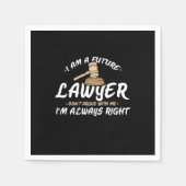 Ich bin ein zukünftiger Anwalt Serviette (Vorderseite)