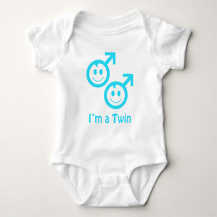 Ich bin ein Zwillingsjunge Baby Strampler
