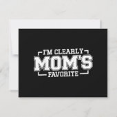 Ich bin eindeutig das Lieblings-, Lieblings- und K Save The Date (Rückseite)