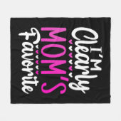 Ich bin eindeutig der Favorit der Mama Fleecedecke (Vorderseite (Horizontal))