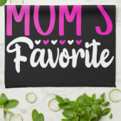 Ich bin eindeutig der Favorit der Mama Geschirrtuch (Gefaltet)