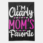 Ich bin eindeutig der Favorit der Mama Geschirrtuch (Vertikal)