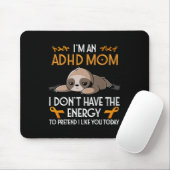 Ich bin eine ADHS-Mutter Bewusstsein Orange Band F Mousepad (Mit Mouse)