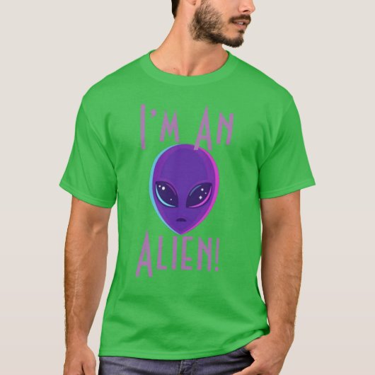 Ich bin eine Alien T-Shirt (Vorderseite)