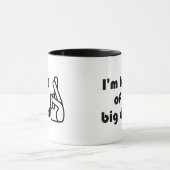 Ich bin eine Art Big Deal Crossed Fingers Tasse (Zentrum)