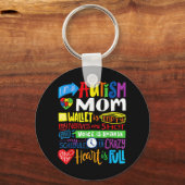 Ich bin eine Autismus Mama Wallet Empty Proud Auti Schlüsselanhänger (Vorderseite)