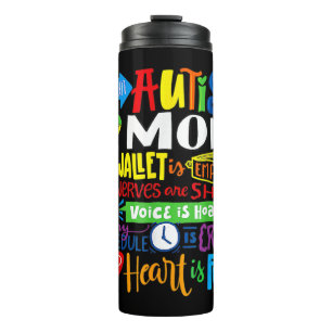 Ich bin eine Autismus Mama Wallet Empty Proud Auti Thermosbecher