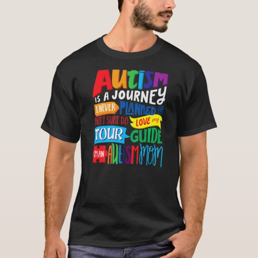 Ich bin eine Autismus-Mutter Stolze Mutter Zitat A T-Shirt (Vorderseite)
