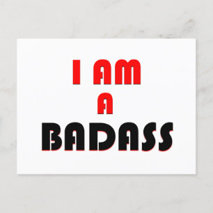 Ich bin eine Badass-Flash-Karte mit täglicher Best Feiertagspostkarte