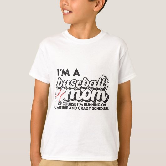 Ich bin eine Baseball-Mama, natürlich laufe ich au T-Shirt (Vorderseite)