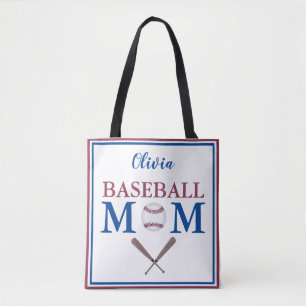 Ich bin eine Baseball-Mama Personalisiert Tasche