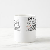 Ich bin eine Baseball-Mutter, natürlich laufe ich  Kaffeetasse (Mittel)