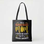 Ich bin eine Basketball-Mama, die ich für leise Mü Tasche (Vorderseite)
